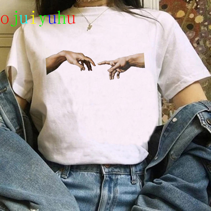 T-shirt vaporwave Michelangelo women fashion (Minimum order 100 pieces each color & design)