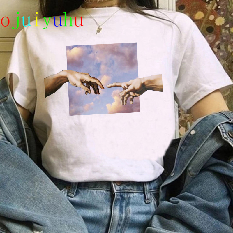T-shirt vaporwave Michelangelo women fashion (Minimum order 100 pieces each color & design)
