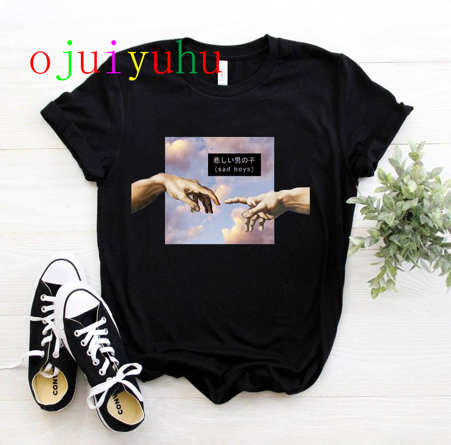 T-shirt vaporwave Michelangelo women fashion (Minimum order 100 pieces each color & design)
