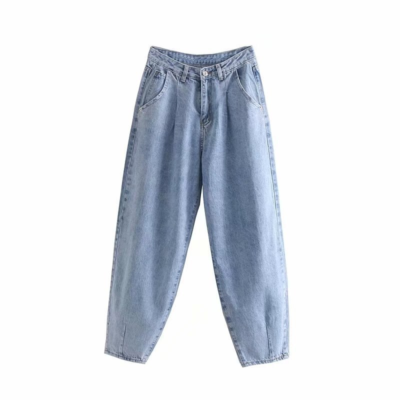 Streetwear Pleated Mom Jeans (Minimum order 300 pieces each design & color)