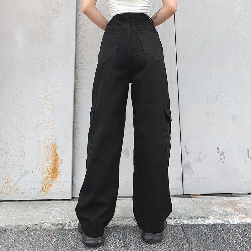 Pockets Patchwork High Waist Jeans (Minimum order 200 pieces each design & Color) Pockets Patchwork High Waist Jeans (Minimum order 200 pieces each design & Color)