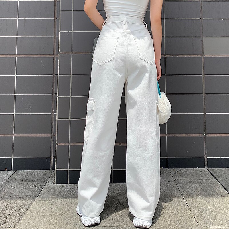Pockets Patchwork High Waist Jeans (Minimum order 200 pieces each design & Color) Pockets Patchwork High Waist Jeans (Minimum order 200 pieces each design & Color)