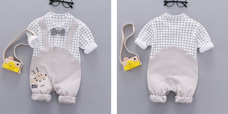 Baby Boy & Girls Tie Shirt Bodysuit + Gentleman Dress Suit (Minimum order 500 set each color & set)