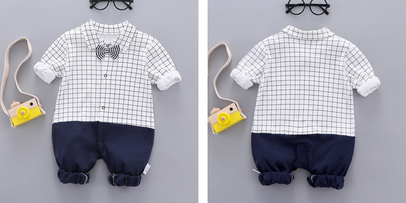 Baby Boy & Girls Tie Shirt Bodysuit + Gentleman Dress Suit (Minimum order 500 set each color & set)