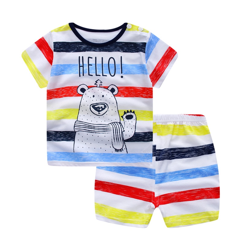 Summer Baby Short Sleeve for Clothing Boys Girls (Minimum order 500 pair each color)