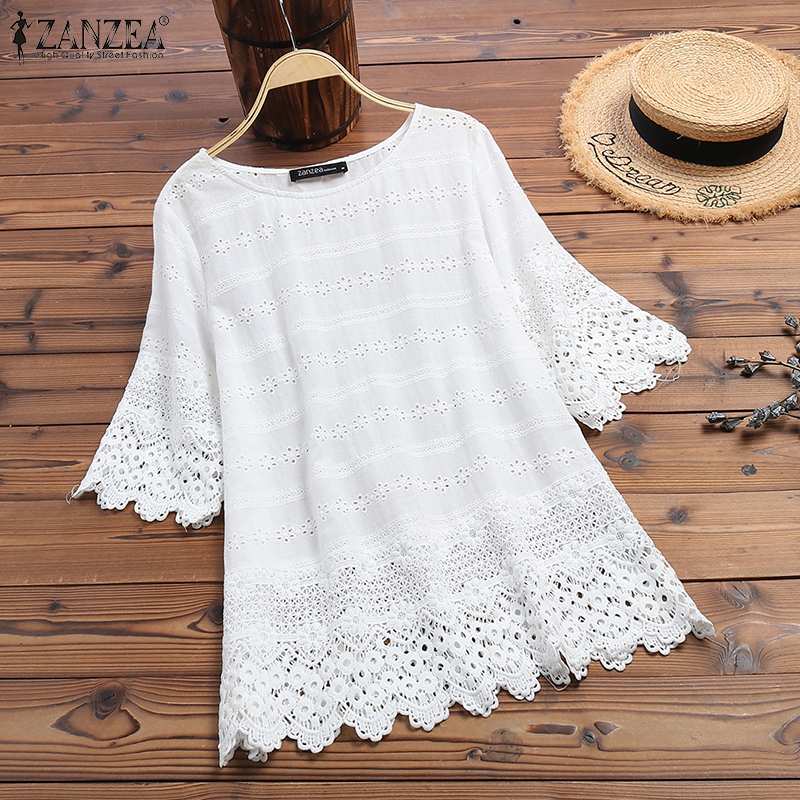 Women Cotton White Blouse (Minimum order 300 pieces each color & design) Women Cotton White Blouse (Minimum order 300 pieces each color & design)