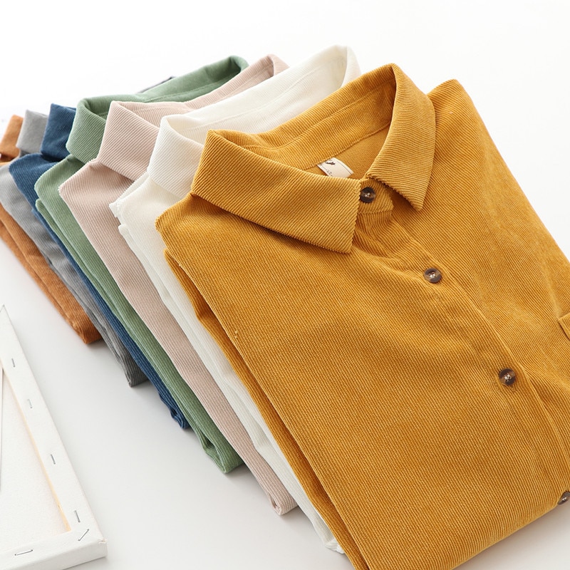 Corduroy Shirts Womens (Minimum order 300 pieces each color & design)