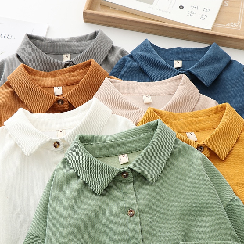 Corduroy Shirts Womens (Minimum order 300 pieces each color & design)
