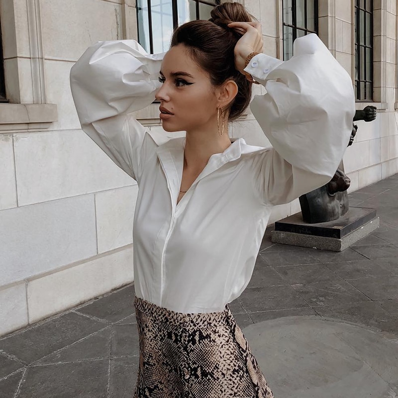 Lantern Sleeve Elegant Shirt (Minimum order 300 pieces each color & design) Lantern Sleeve Elegant Shirt (Minimum order 300 pieces each color & design)