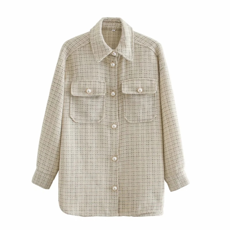 Tweed Women Pearl Button Shirts (Minimum order 300 pieces each color & design) Tweed Women Pearl Button Shirts (Minimum order 300 pieces each color & design)