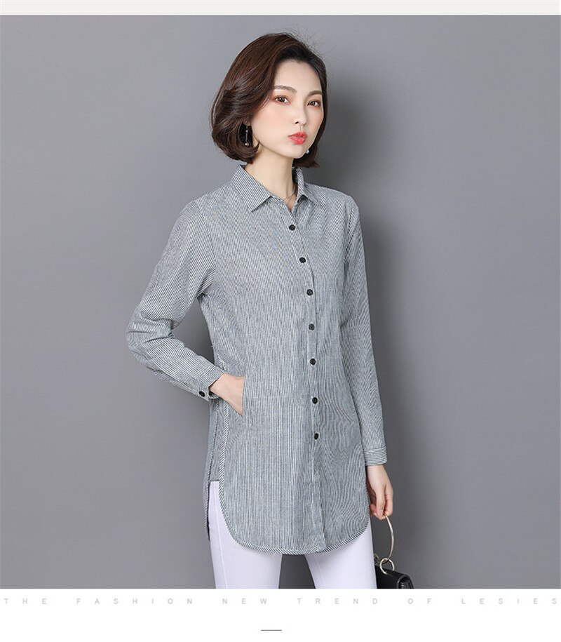 Womens Tops Striped Blouses Shirt (Minimum order 400 pieces each color & design) Womens Tops Striped Blouses Shirt (Minimum order 400 pieces each color & design)