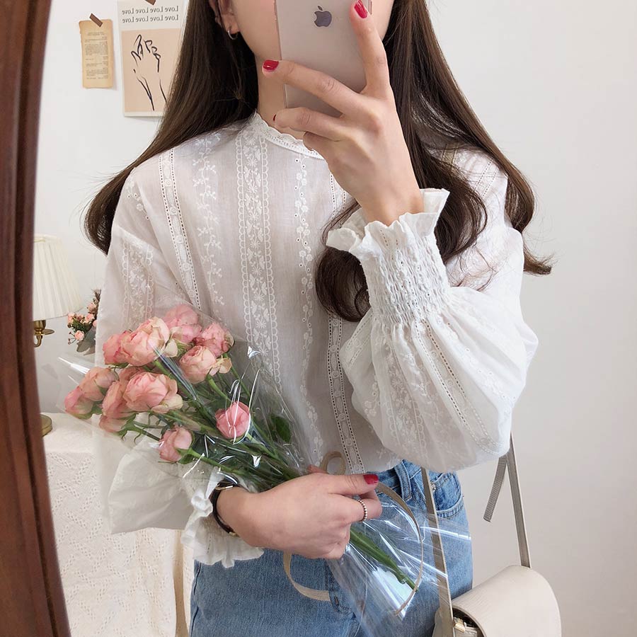 Embroidery Lace Shirt for Women (Minimum order 300 pieces each color & design) Embroidery Lace Shirt for Women (Minimum order 300 pieces each color & design)