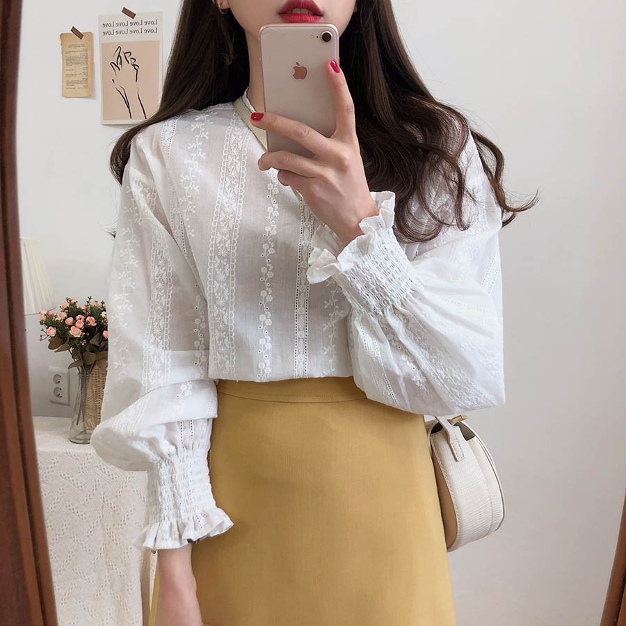 Embroidery Lace Shirt for Women (Minimum order 300 pieces each color & design) Embroidery Lace Shirt for Women (Minimum order 300 pieces each color & design)