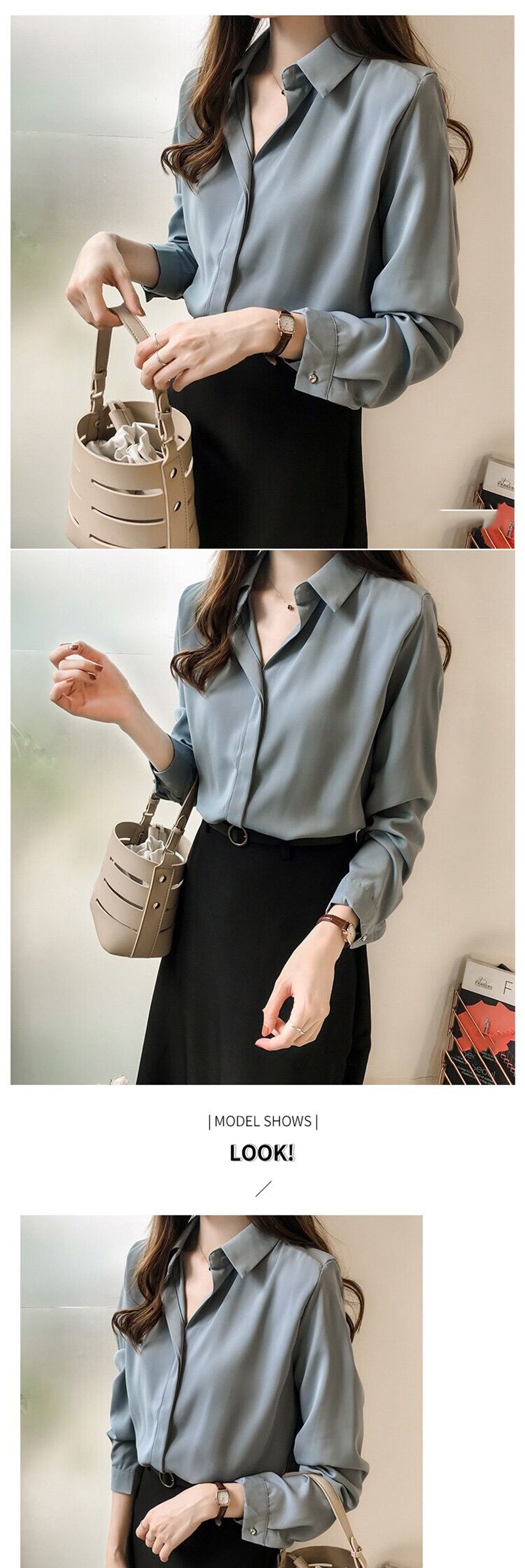 Autumn Women Fashionable Blouses (Minimum order 300 pieces each color & design)