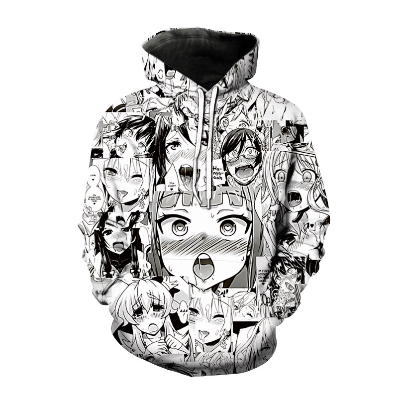 New Hoodies Ahegao 3D Print (Minimum order 500 pieces each color)