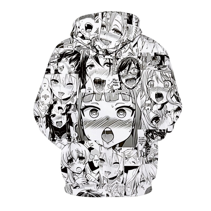 New Hoodies Ahegao 3D Print (Minimum order 500 pieces each color)