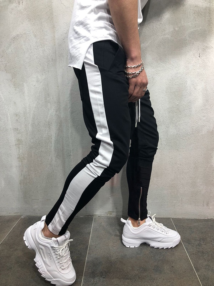 Mens Joggers zipper Casual Pants (Minimum order 200 pieces each color) Mens Joggers zipper Casual Pants (Minimum order 200 pieces each color)