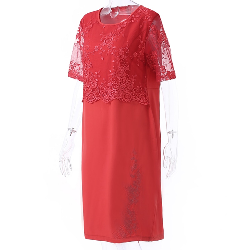 Rimiut 5XL 6XL Women Summer Autumn Big Size Dress Elegant Lace Dress Female Large Size Evening Party Dresses vestido Plus size Rimiut 5XL 6XL Women Summer Autumn Big Size Dress Elegant Lace Dress Female Large Size Evening Party Dresses vestido Plus size