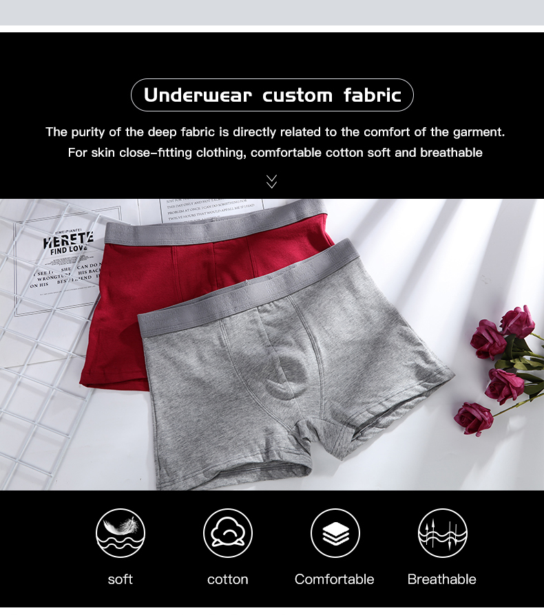 Men's Panties Underpants Man Boxer Mens Underwear Cotton Man Big Short Breathable Solid Flexible Shorts Boxers Homme