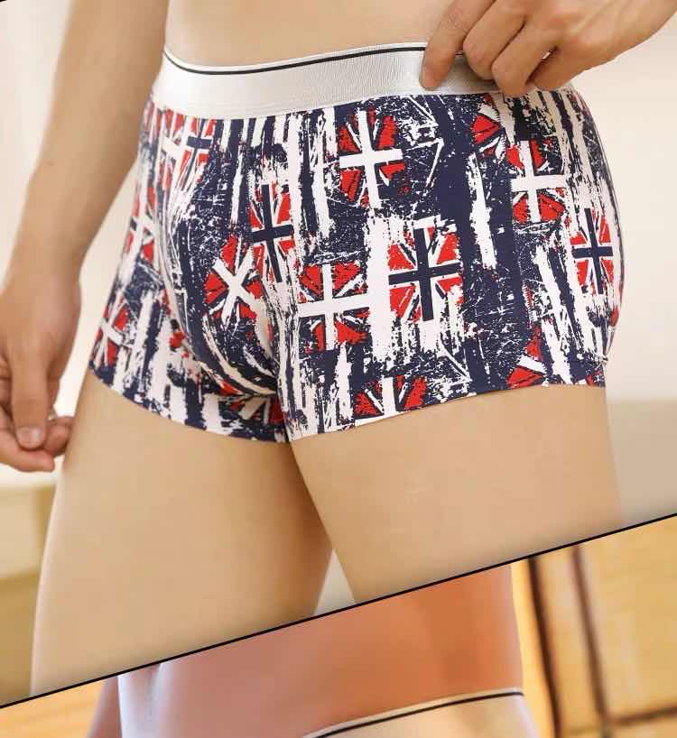 8pcs/lot New Men's Underwear Ice Silk Boxer Summer Breathable Ultra-Thin Smooth Ice Silk Boxer Personalized Tide Boxer Shorts