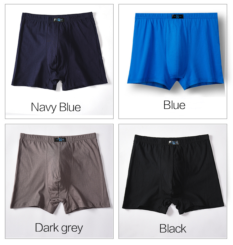 4-packs 2020 New Men's Boxer Pantie Lot Underpant Loose Large Short Cotton Plus 6XL 7XL 8XL 9XL 10XL Underwear Boxer Male XXXXL