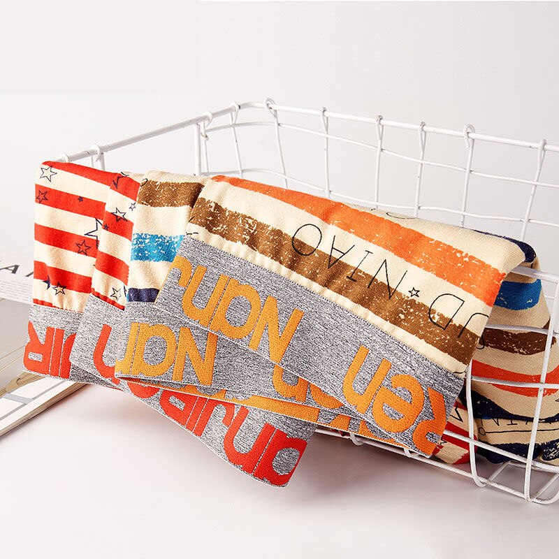 5pcs/Lot Men Underwear Boxer Shorts Panties Solid Shorts Brand Underpants Men 100% Cotton Breathable Mid Waist Shorts Men L-3XL