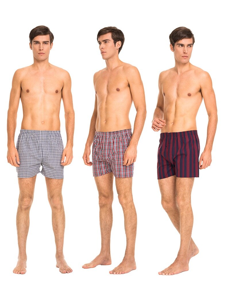 UNDERWEAR MEN 5pcs Lot Loose Shorts Men's Panties Cotton boxer male plus Large big size Comfortable Soft plaid under wear sexy UNDERWEAR MEN 5pcs Lot Loose Shorts Men's Panties Cotton boxer male plus Large big size Comfortable Soft plaid under wear sexy