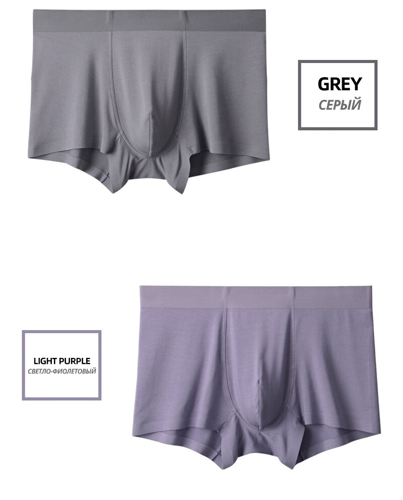 HSS Brand Seamless Men's Underwear Boxers Pure color High quality Men Boxers Summer Breathable Modal Superfine Underpants 3PCS HSS Brand Seamless Men's Underwear Boxers Pure color High quality Men Boxers Summer Breathable Modal Superfine Underpants 3PCS
