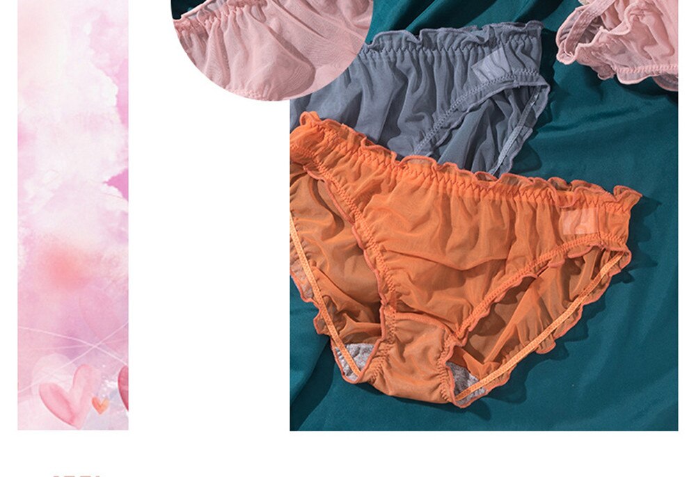 3Pcs Women Sexy Panties Lace Underpants Low-waist Panties Mesh See Through Perspective Briefs Female Fashion Underwear Lingerie 3Pcs Women Sexy Panties Lace Underpants Low-waist Panties Mesh See Through Perspective Briefs Female Fashion Underwear Lingerie