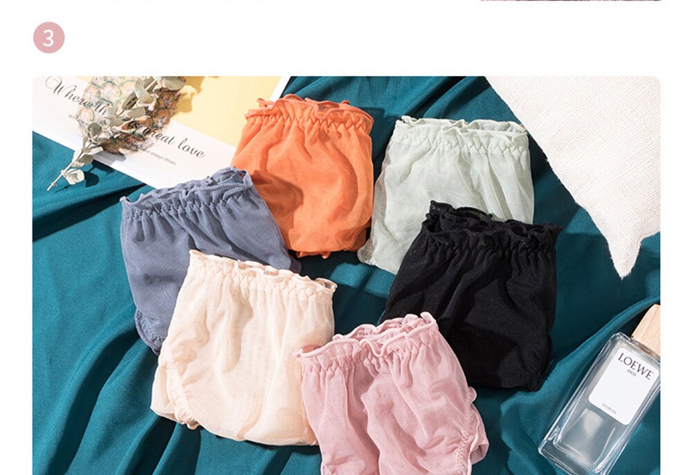 3Pcs Women Sexy Panties Lace Underpants Low-waist Panties Mesh See Through Perspective Briefs Female Fashion Underwear Lingerie 3Pcs Women Sexy Panties Lace Underpants Low-waist Panties Mesh See Through Perspective Briefs Female Fashion Underwear Lingerie