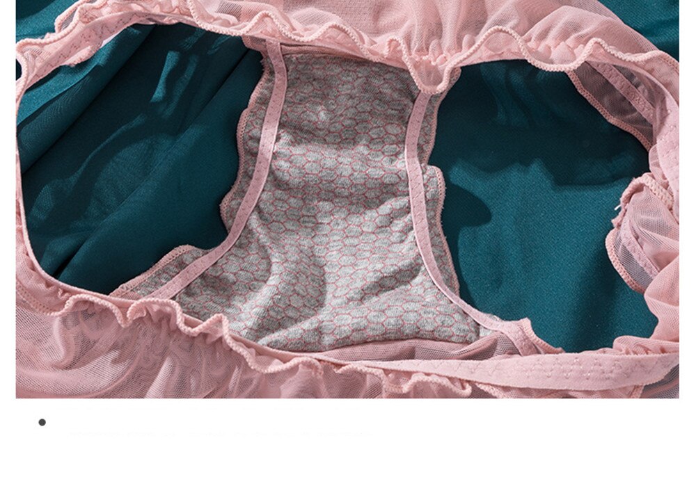 3Pcs Women Sexy Panties Lace Underpants Low-waist Panties Mesh See Through Perspective Briefs Female Fashion Underwear Lingerie 3Pcs Women Sexy Panties Lace Underpants Low-waist Panties Mesh See Through Perspective Briefs Female Fashion Underwear Lingerie