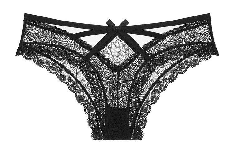 CINOON Sexy Transparent Panties Women Lace Low-waist Briefs Hollow Out Underwear Ladies Underpants Intimates G String Lingerie
