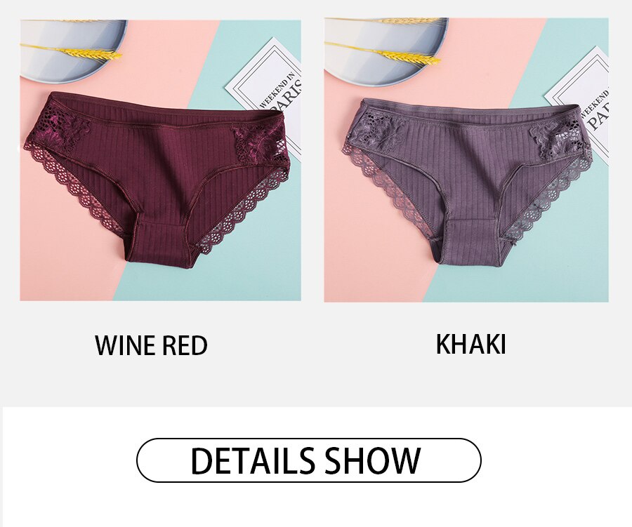 FINETOO Women's Panties 3Pcs/set Soft Cotton Underwear M-XL Sexy Lace Panty Women Underpants Girl Briefs Fashion Female Lingerie FINETOO Women's Panties 3Pcs/set Soft Cotton Underwear M-XL Sexy Lace Panty Women Underpants Girl Briefs Fashion Female Lingerie