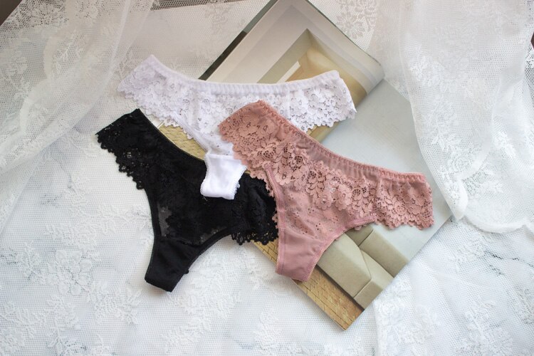 2Pcs/lot Women Sexy Lace Lingerie Temptation Low-waist Panties Embroidery Thong Transparent Hollow out Underwear Free shipping 2Pcs/lot Women Sexy Lace Lingerie Temptation Low-waist Panties Embroidery Thong Transparent Hollow out Underwear Free shipping