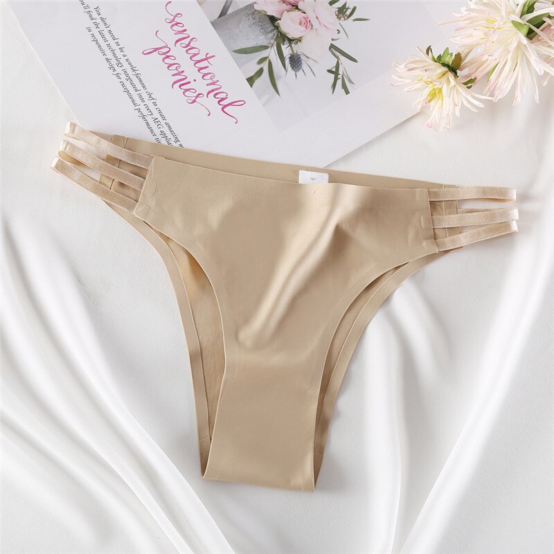 FINETOO Seamless Panties Women Underwear Sexy Female Briefs T-back Solid Color G-string Soft Thong Girls Hollow Waist Panty M-XL FINETOO Seamless Panties Women Underwear Sexy Female Briefs T-back Solid Color G-string Soft Thong Girls Hollow Waist Panty M-XL