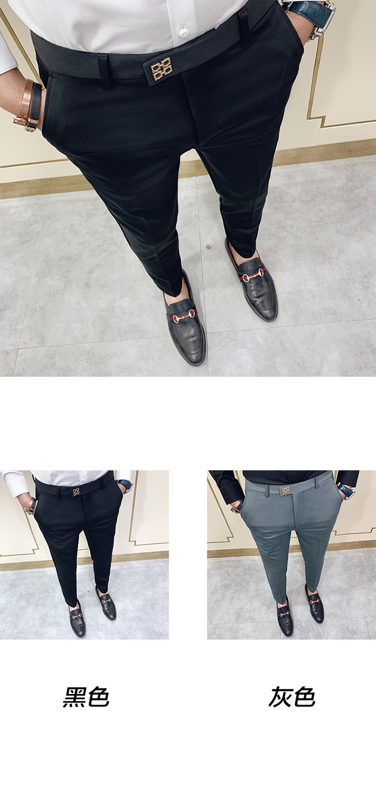 Pantalones Hombre Spring Summer 2020 New Pants Men Korean Slim Fit Men Casual Pants Streetwear Man Trousers Men Black Gray