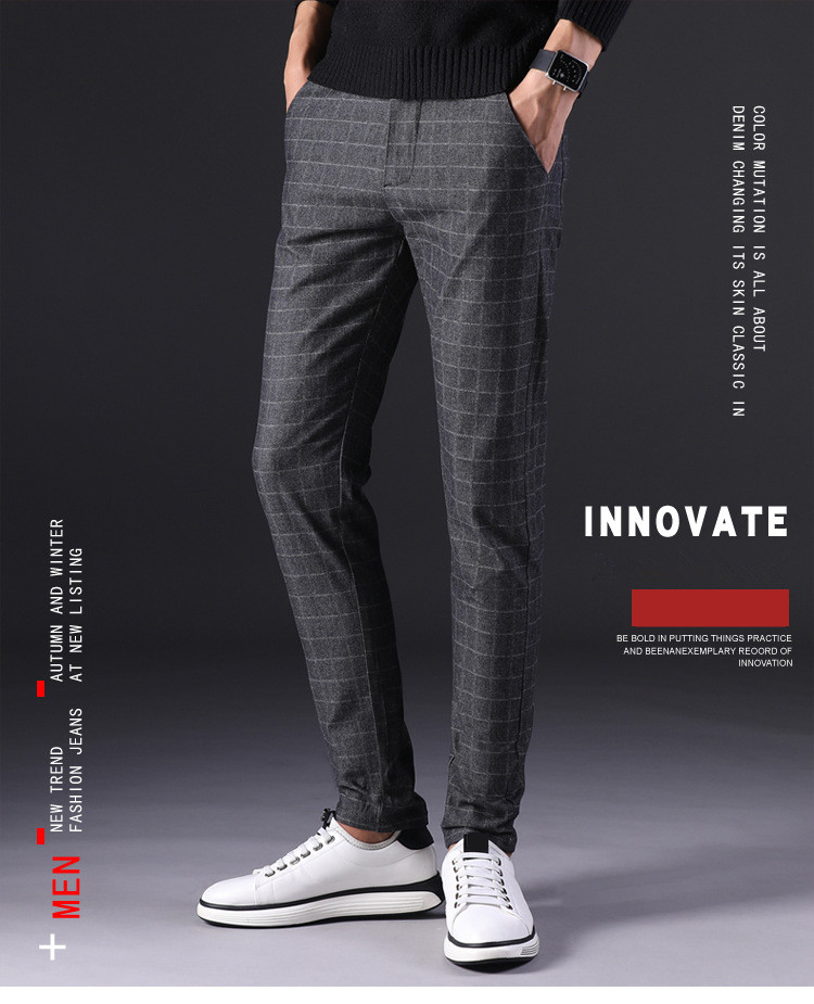 MRMT 2020 Brand Spring and Summer Men's Trousers Casual Thin Straight Pants for Male Stretch Small Feet Trouser