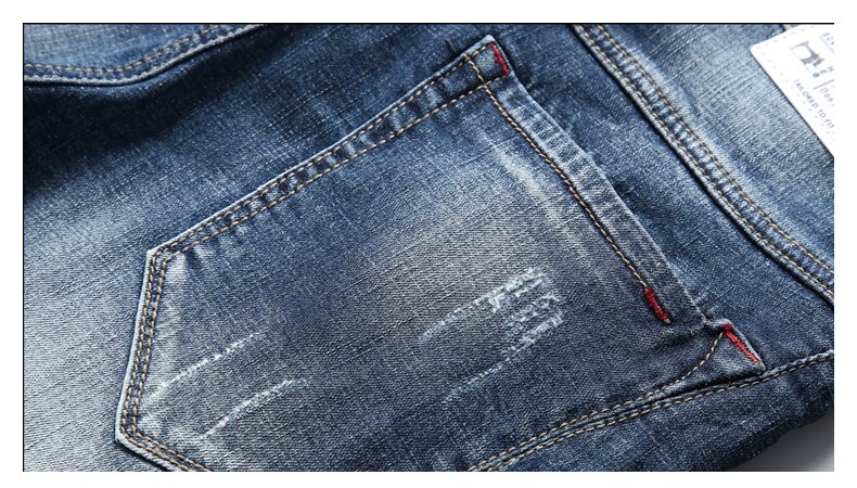 2020 Summer New Men's Stretch Short Jeans Fashion Casual Slim Fit High Quality Elastic Denim Shorts Male Brand Clothes