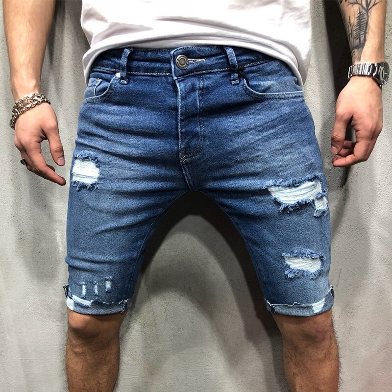 jeans cortos hombre