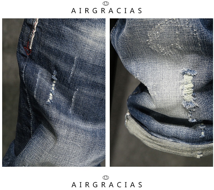 AIRGRACIAS 2020 Summer New Men's Stretch Short Jeans Fashion Casual 98% cotton High Quality Elastic Denim Shorts Brand Clothes