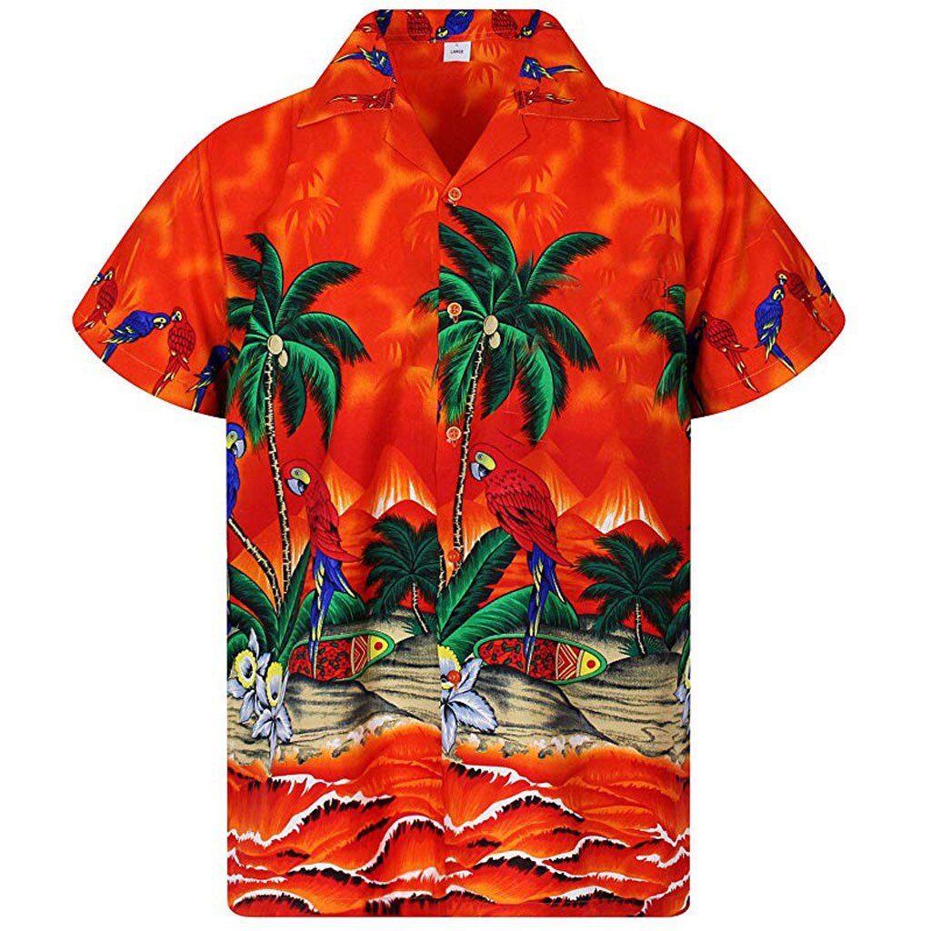Short Sleeve Coconut Tree Printed Shirt Men Hawaiian Style Casual Loose Print Shirt for Men Loose Summer Beach Shirt Tops Short Sleeve Coconut Tree Printed Shirt Men Hawaiian Style Casual Loose Print Shirt for Men Loose Summer Beach Shirt Tops