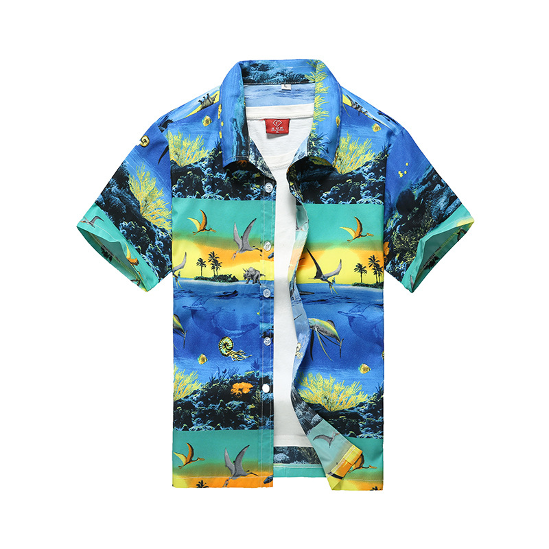 Hawaiian Shirts Surf Short Sleeve Beach Shirt Men (Minimum Order 500 pieces) Hawaiian Shirts Surf Short Sleeve Beach Shirt Men (Minimum Order 500 pieces)