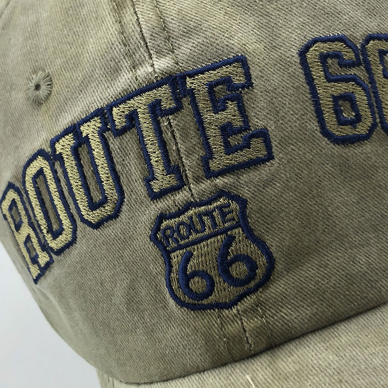 Unisex Route 66 Embroidered Baseball Cap Unisex Route 66 Embroidered Baseball Cap
