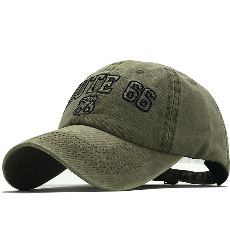 Unisex Route 66 Embroidered Baseball Cap Unisex Route 66 Embroidered Baseball Cap