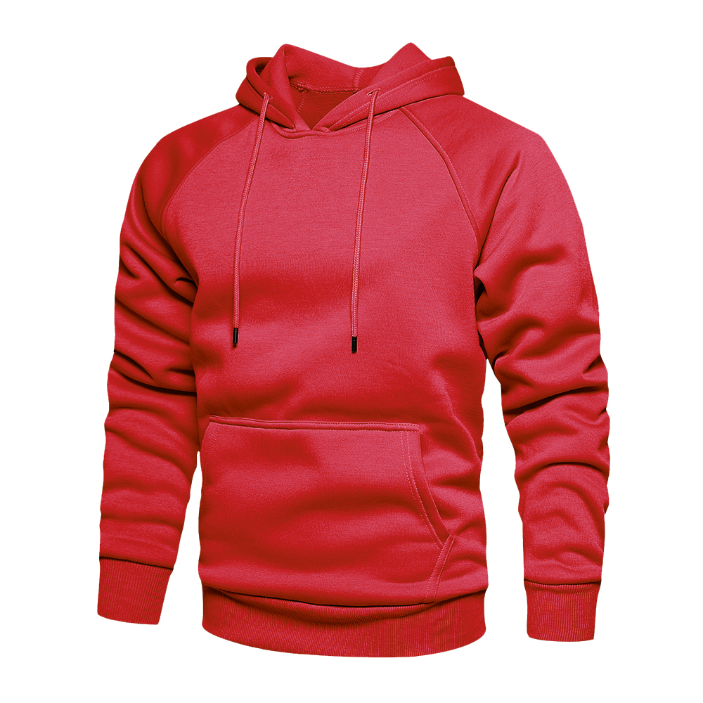 Men's Solid Color Autumn Hoodie